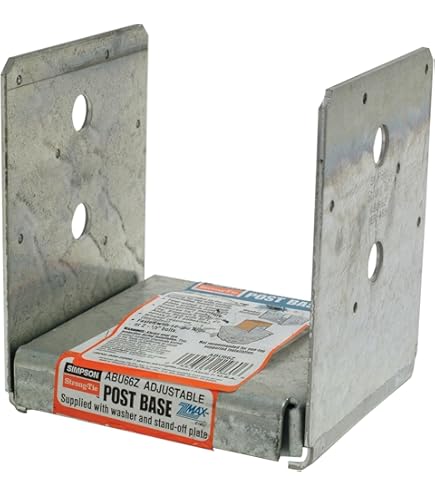 Amazon.com: Simpson Strong-Tie ABU66Z Post Base 12-Ga Zmax